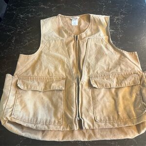 Vintage Men's sz XL Walls Brown Tan Duck Rabbit
Bird Hunting Vest 3 Pouches USA
